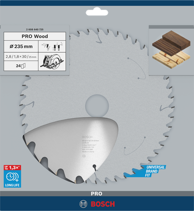 Bosch PRO Wood circular saw blade 235×2.8×30 mm T24.
