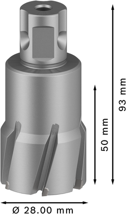 Bosch PRO Metal TCT Annular Cutter 28 x 50 x 93 mm.