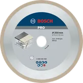 Bosch PRO Ceramic Diamond Disc, 250 mm for tile cutting.