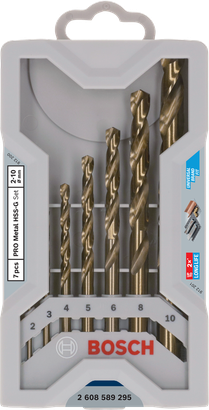 Bosch PRO Metal HSS-G twist drill bit set 7 pcs.