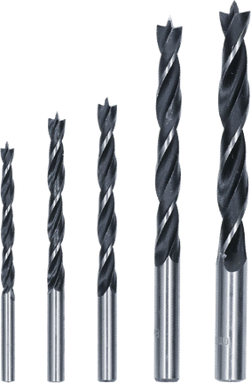 Bosch PRO Wood Brad Point Drill Bit Set, 5 pieces.