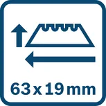 Blade size 63x19mm.