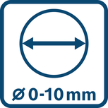 Diameter 0-10 mm.