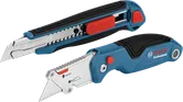 Bosch knife set 2 pcs with retractable and folding blades.