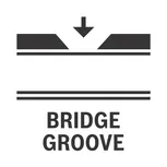 Bridge groove.