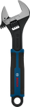 Bosch adjustable wrench 200 mm with wide jaw.