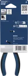 Bosch long-nose pliers 180 mm with multi-component handles.