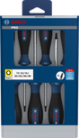 Bosch PRO Screwdriver Set TX 6 pcs with S2 steel shafts.
