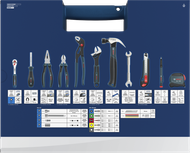 Bosch Hand Tool Mixed Set 89 pcs with case.