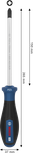 Bosch PRO Screwdriver PZ3 x 150 mm with ergonomic handle.