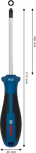 Bosch screwdriver PZ2 x 100 mm with ergonomic handle.
