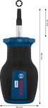 Bosch PRO Stubby Screwdriver TX20 with ergonomic handle.