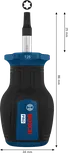 Bosch PRO Stubby Screwdriver TX25 with 25 mm blade.