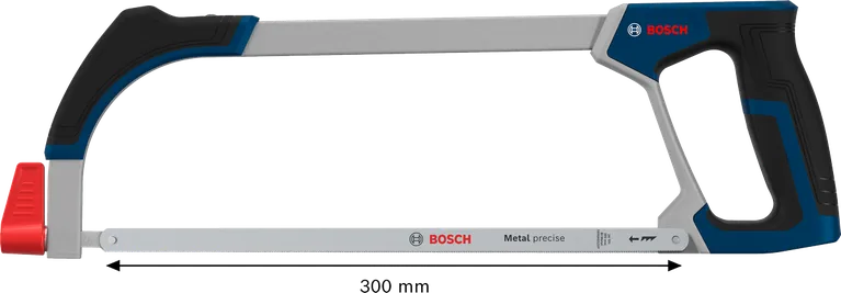 Bosch 300 mm bi-metal hacksaw for precise metal cutting.