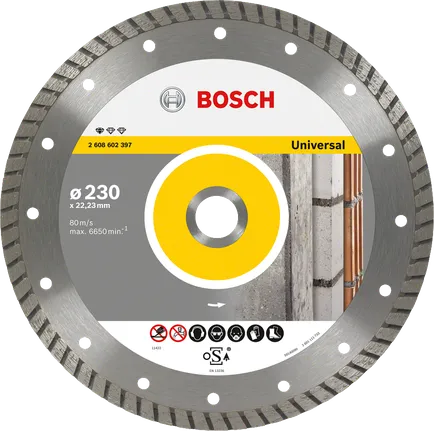 Bosch Universal diamond cutting disc for concrete and stone.