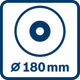 Diamètre du disque 180 mm 