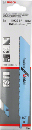 Lame de scie alternative flexible pour métaux Bosch S 922 BF.