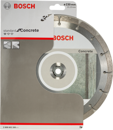 Disque à tronçonner le béton Bosch 230 mm pour meuleuses d'angle.