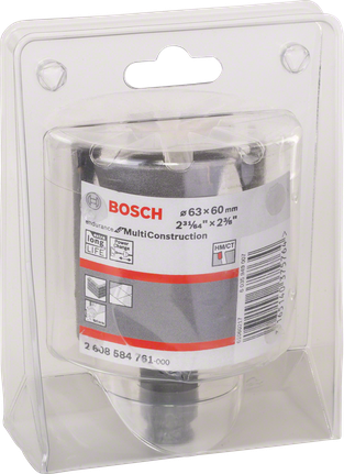 Scie cloche Bosch Endurance pour Multi Construction 63 × 60 mm.