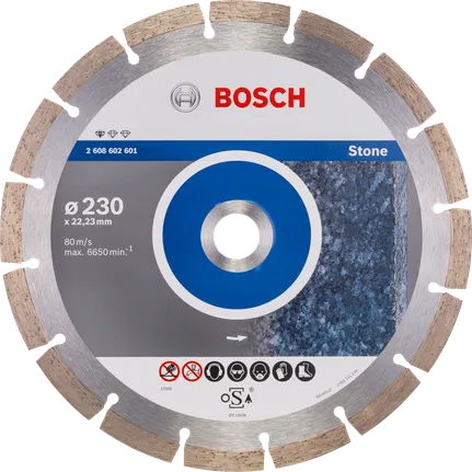 Disque à tronçonner diamanté Bosch Standard for Stone 230 mm.