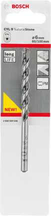 Foret pour pierre naturelle Bosch CYL-9 6 mm.