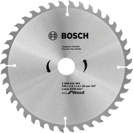 Lame de scie circulaire Bosch Eco pour bois, 40 dents.