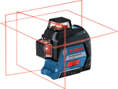 Outil de nivellement laser Bosch GLL 3-80 avec projection de ligne à 360°.