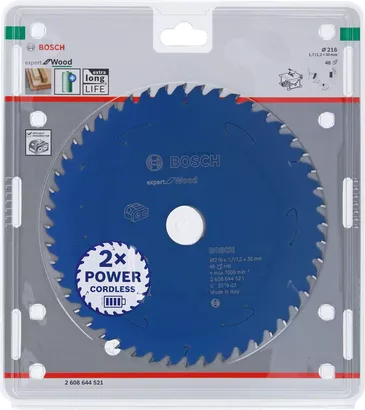 Lame de scie circulaire Bosch Expert for Wood 216×30 mm.