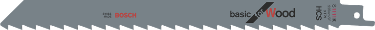 Lame de scie sauteuse Bosch T111K pour la coupe du bois.