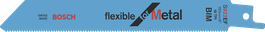 Lame de scie alternative flexible pour métal Bosch S922EF.