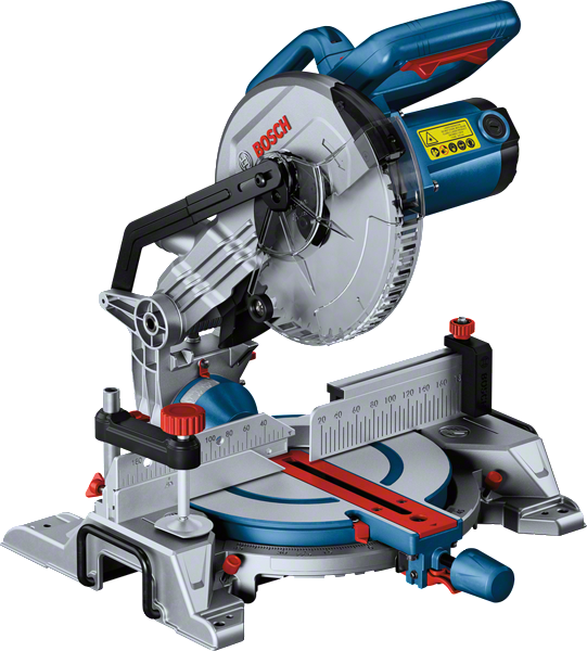 Scie à onglet Bosch GCM 216 avec lame de 216 mm.