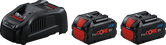 Coffret de démarrage Bosch avec chargeur GAL 1880 CV et deux batteries ProCORE 18V 5,5Ah.