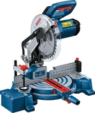 Scie à onglet Bosch GCM 254 avec échelle de coupe de précision.