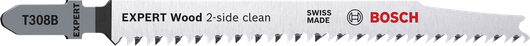 Lame de scie sauteuse Bosch EXPERT Wood 2 faces clean T308B.