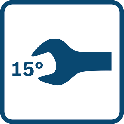 Clé à 15 degrés.