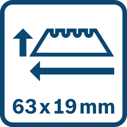 Dimensions de la lame : 63 x 19 mm.