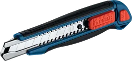 Couteau de coupe Bosch 18 mm à lame sécable avec poignée ergonomique.