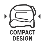 Ruban à mesurer au format compact.