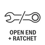 Cliquet à extrémité ouverte.