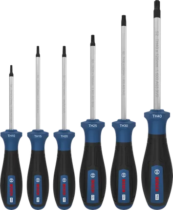 Jeu de tournevis Bosch PRO TH, 6 pièces avec tiges S2.