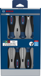Jeu de tournevis Bosch PRO PH/PZ/SL 6 pièces avec tiges S2.