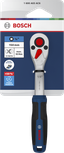 Clé à cliquet Bosch 1/4 pouce avec 72 dents, longueur 150 mm.