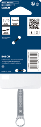 Clé mixte Bosch 10 mm avec extrémité annulaire ergonomique.