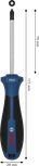 Tournevis Bosch PH1 x 75 mm avec poignée ergonomique.