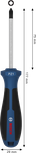 Tournevis Bosch PZ1 x 75 mm avec poignée ergonomique.