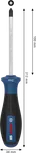 Tournevis Bosch PRO PH2 x 100 mm avec poignée ergonomique.