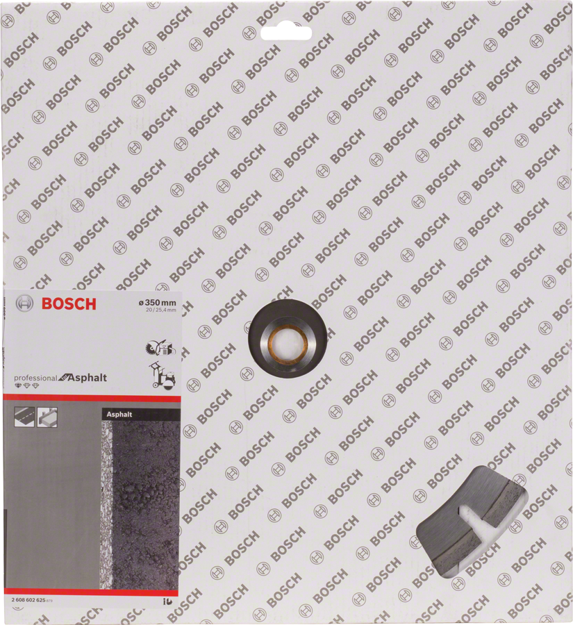 Disco de corte de diamante Bosch para asfalto para uso profesional.