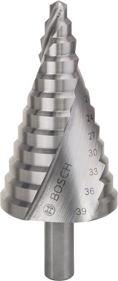 Broca escalonada Bosch HSS de 6-39 mm para metal.