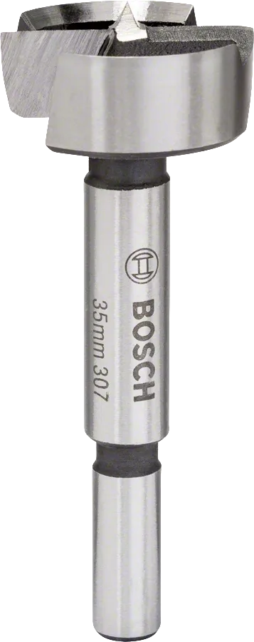 Broca Forstner Bosch de 35 mm para taladrar madera con precisión.