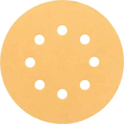 Disco de lijado Bosch Expert con 8 agujeros para lijadoras orbitales aleatorias.